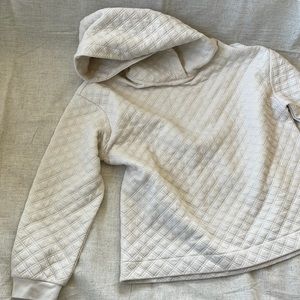 Madewell Light weight pull over hoodie. Waffle texture